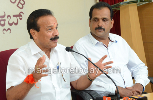 DV Sadananda gowda press meet at Mangalore